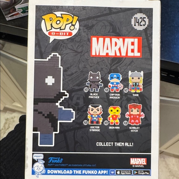 Funko 8-Bit Black Panther Figure - Black and Gray - Picture 2 of 3